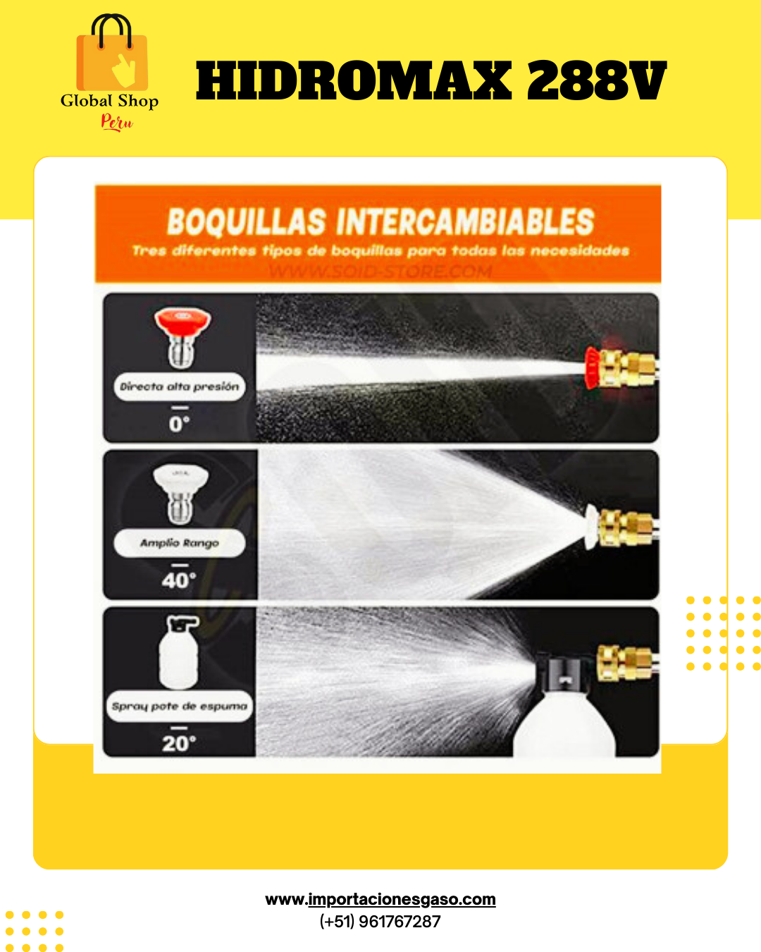 COMBAZO HIDROLAVADORA PORTATIL 360V PROMAX + ASPIRADORA 3 EN 1