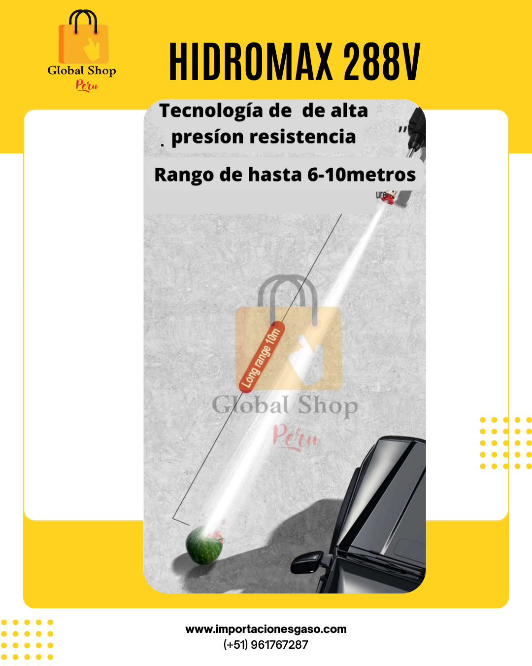COMBAZO HIDROLAVADORA PORTATIL 360V PROMAX + ASPIRADORA 3 EN 1